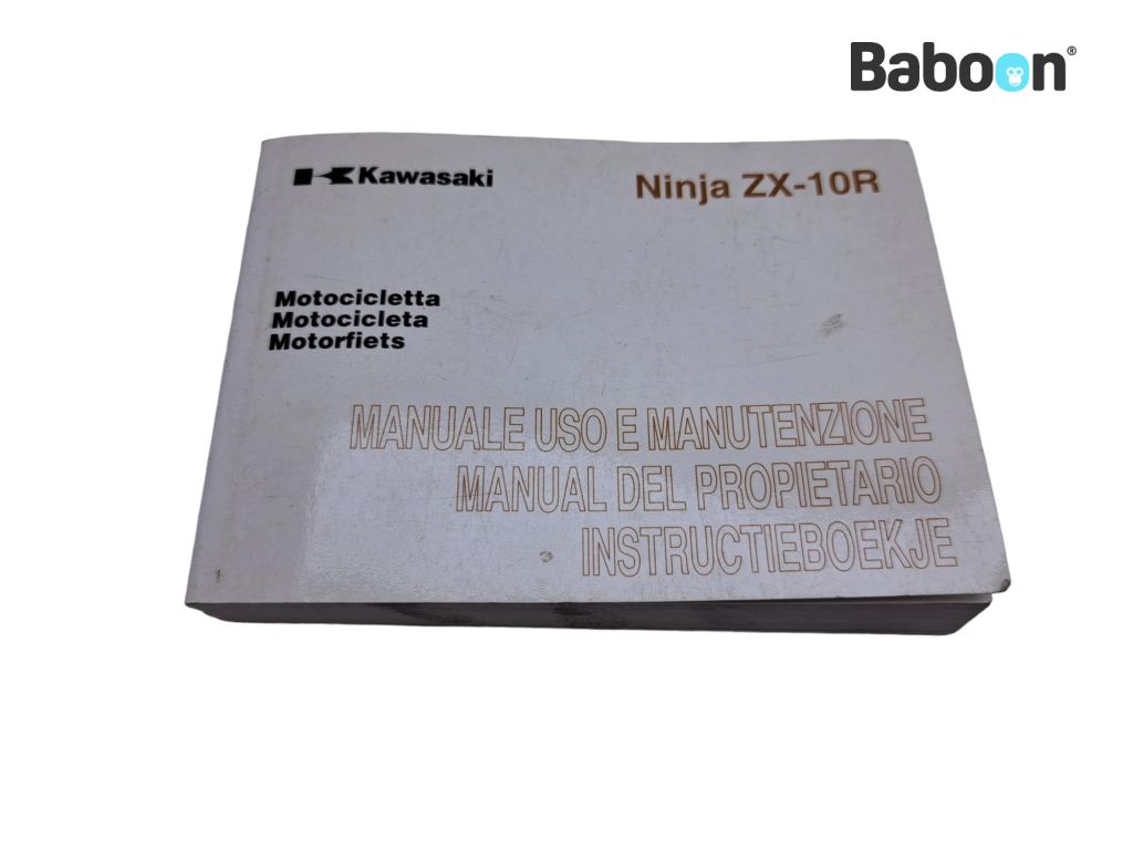 Kawasaki ZX 10 R 2008-2010 (NINJA ZX-10R ZX1000E-F) Brugermanual Italian, Spanish, Dutch (99976-1486)