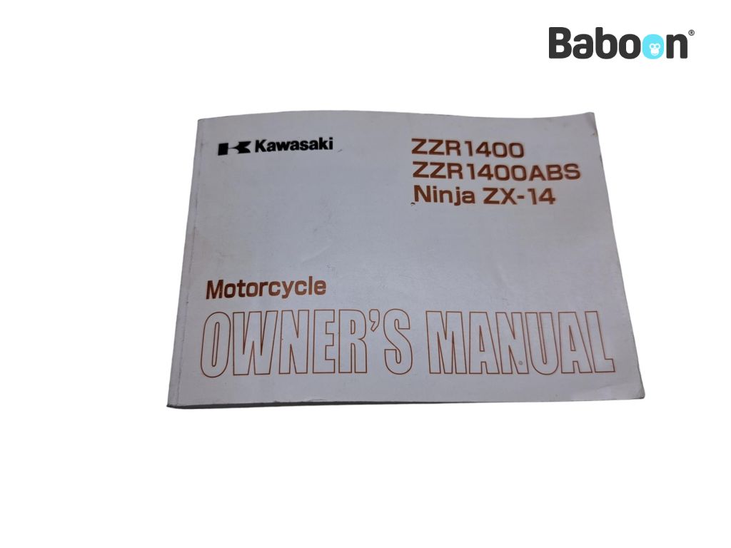Kawasaki ZZR 1400 2006-2009 +ABS (ZX-14 ZZR1400 ZX1400) Libretto istruzioni English (99986-1384)