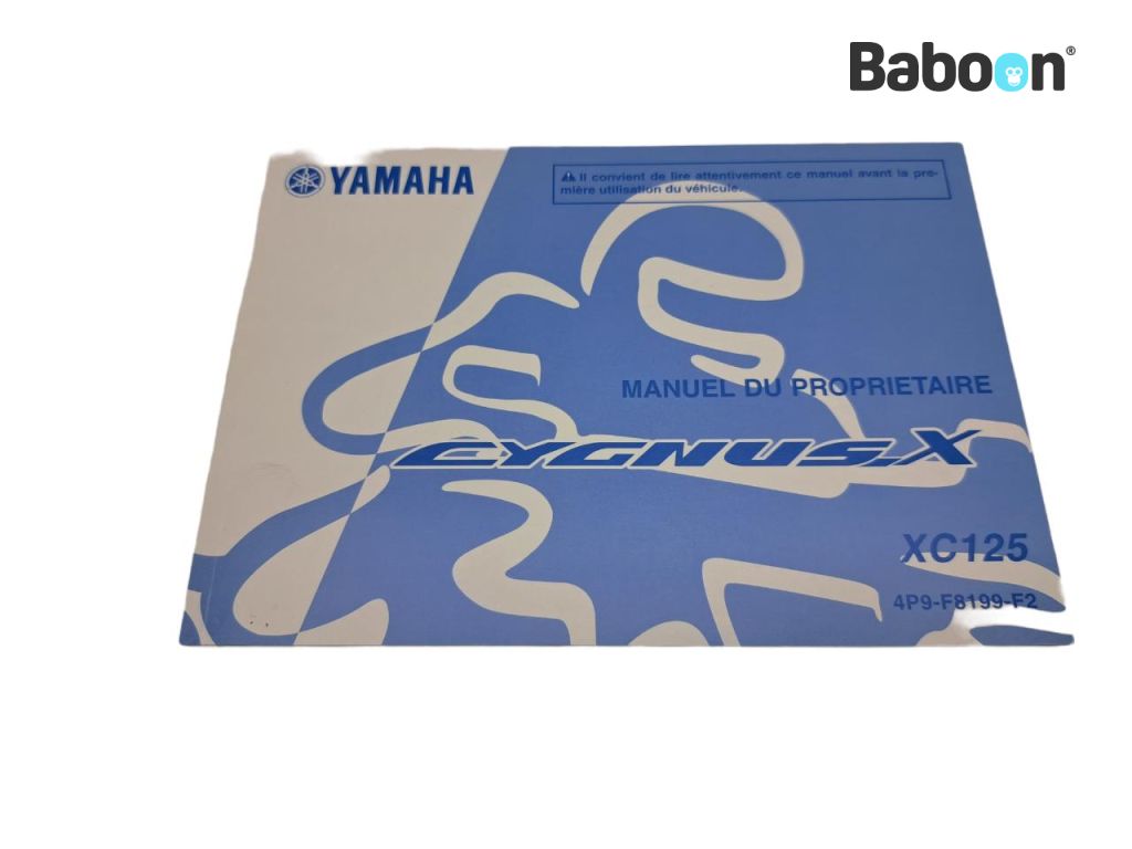 Yamaha XC 125 + NXC 125 X Cygnus 2008-2009 (XC125 NXC125) Manuales de intrucciones French (4P9-F8199-F2)