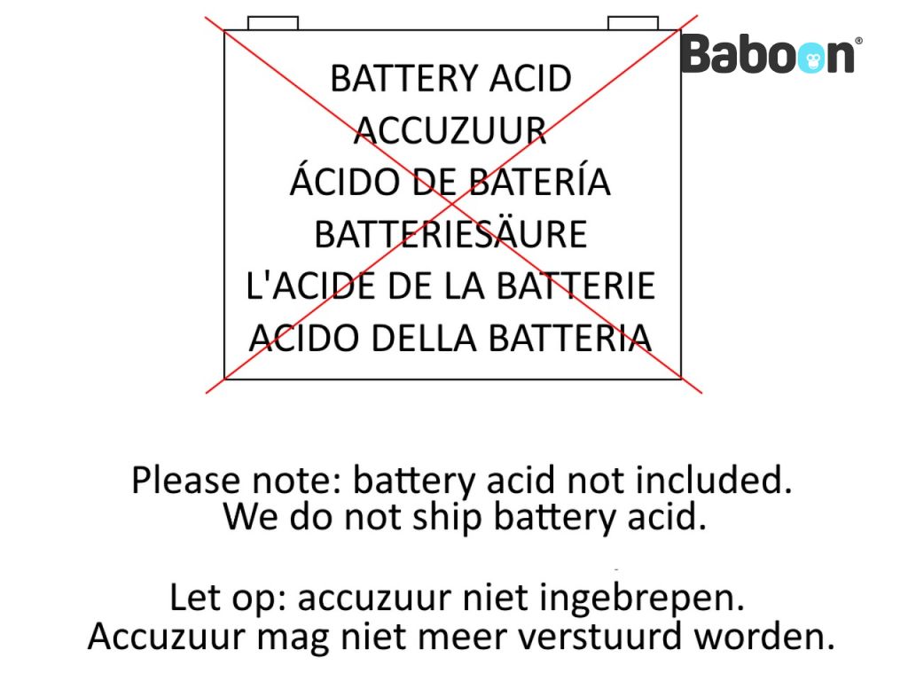 Yuasa Bateria Convencional YB14A-A2 sem ácido de bateria