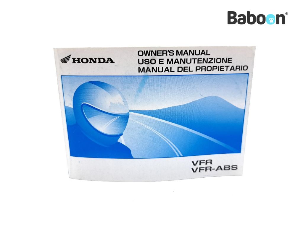 Honda VFR 800 VTEC 2002-2013 (VFR800 RC46) Brukermanual English, Italian, Spanish (37MCW650)