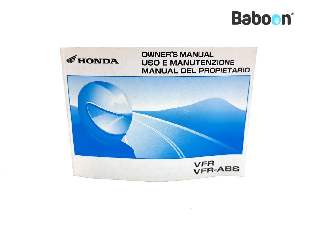 Honda VFR 800 VTEC 2002-2013 (VFR800 RC46) Libretto istruzioni English, Italian, Spanish (37MCW630)