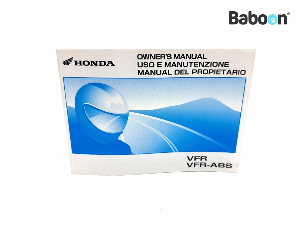 Honda VFR 800 VTEC 2002-2013 (VFR800 RC46) Libretto istruzioni English, Italian, Spanish (37MCW630)