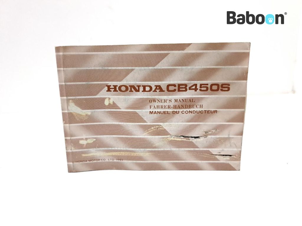 Honda CB 450 S (CB450S) Instruktionsbok English, French, German (37ML4602)