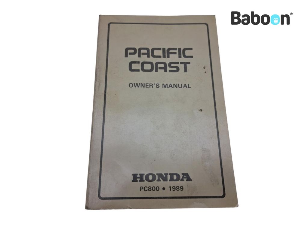 Honda PC 800 Pacific Coast 1989-1990 (PC800 RC34) Használati utasítás English, French (32MR5600)