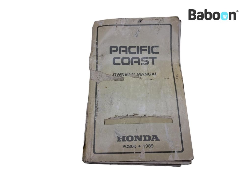 Honda PC 800 Pacific Coast 1989-1990 (PC800 RC34) Használati utasítás English (31MR5600)