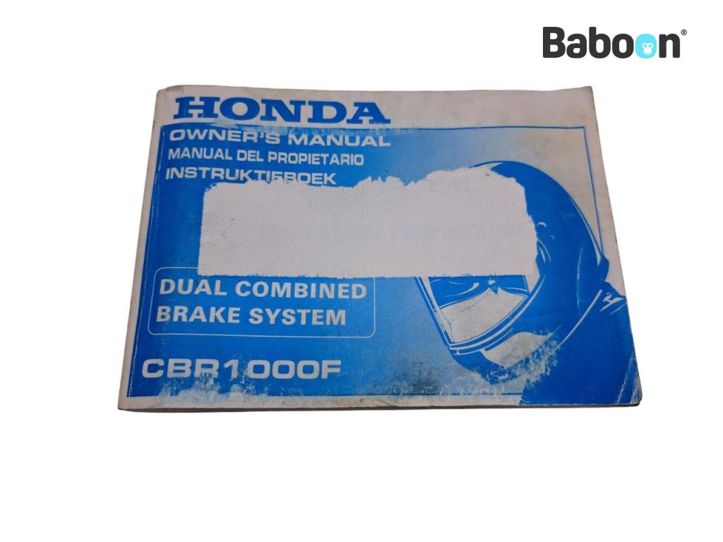 Honda CBR 1000 F 1993-1996 (CBR1000F) Fahrer-Handbuch English, Italian, Dutch (37MZ2600)
