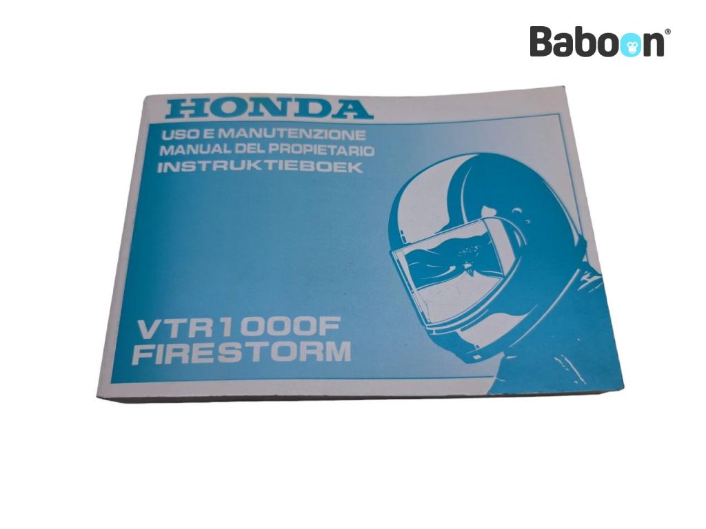 Honda VTR 1000 F Firestorm 1997-2006 (VTR1000F SC36) Libretto istruzioni Italian, Spanish, Dutch (37MBB810)