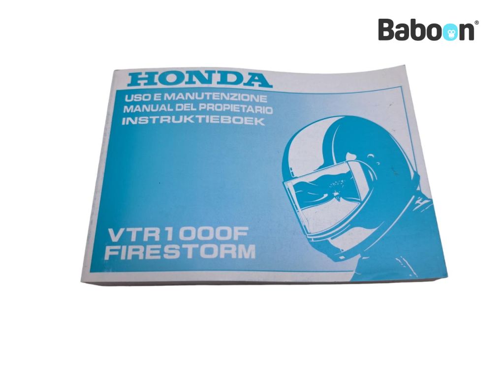 Honda VTR 1000 F Firestorm 1997-2006 (VTR1000F SC36) Instruktionsbok Italian, Spanish, Dutch (37MBB820)