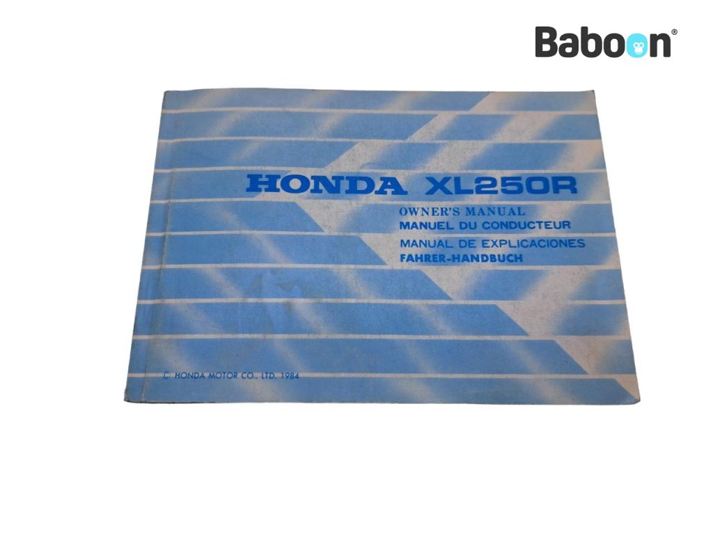 Honda XL 250 R (XL250R) Fahrer-Handbuch English, French, Spanish, German (36KL4600)