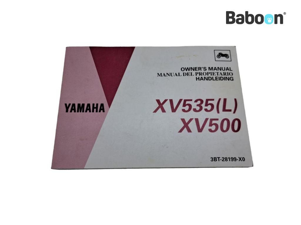 Yamaha XV 535 Virago 1987-2003 (XV535) Instructie Boek Spanish, Dutch, English (3BT-28199-X0)