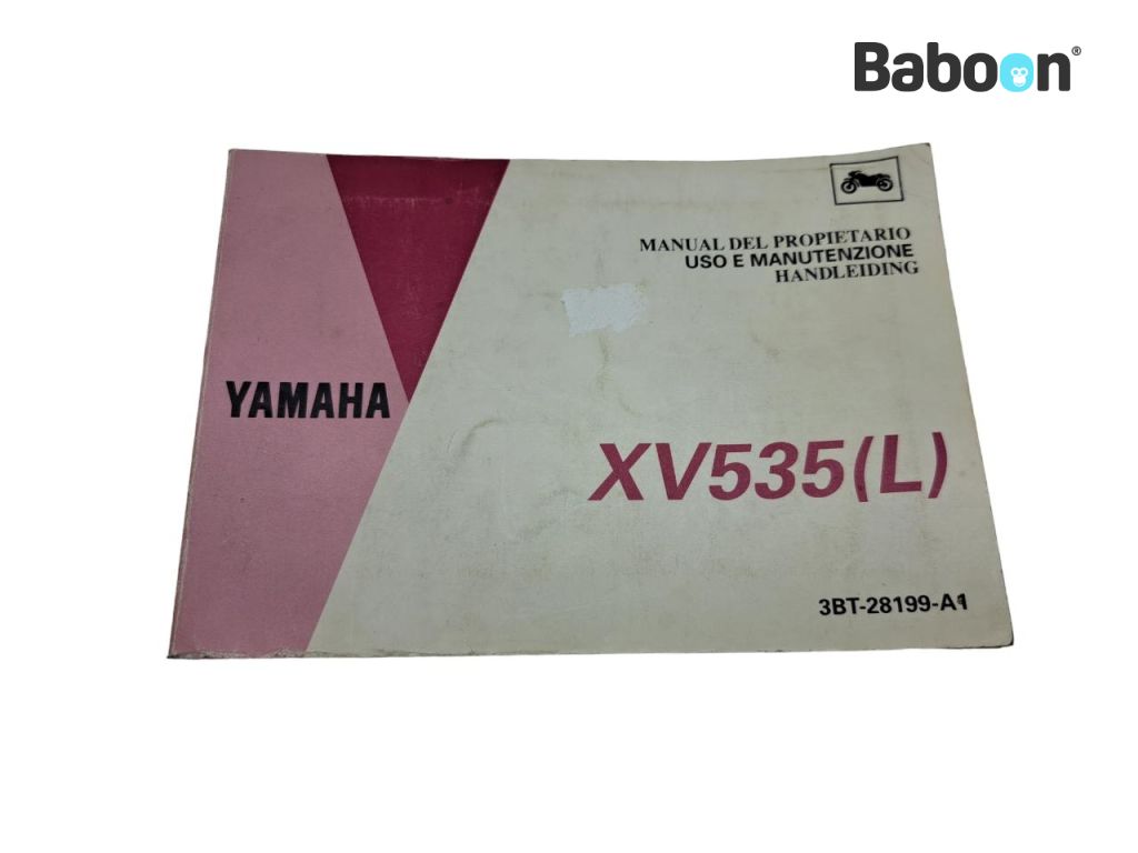 Yamaha XV 535 Virago 1987-2003 (XV535) Instructie Boek Spanish, Italian, Dutch, English, French, German (3BT-28199-A1)