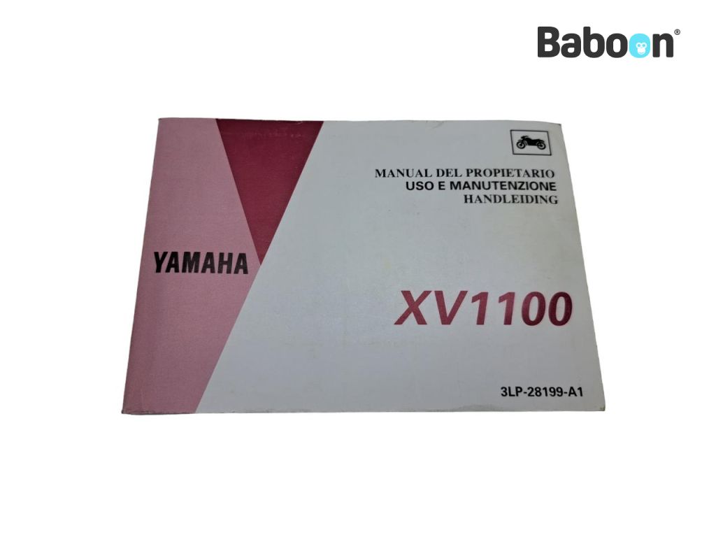 Yamaha XV 1100 Virago 1986-1997 (XV1100) Brugermanual Spanish, Italian, Dutch, English, French, German (3LP-28199-A1)