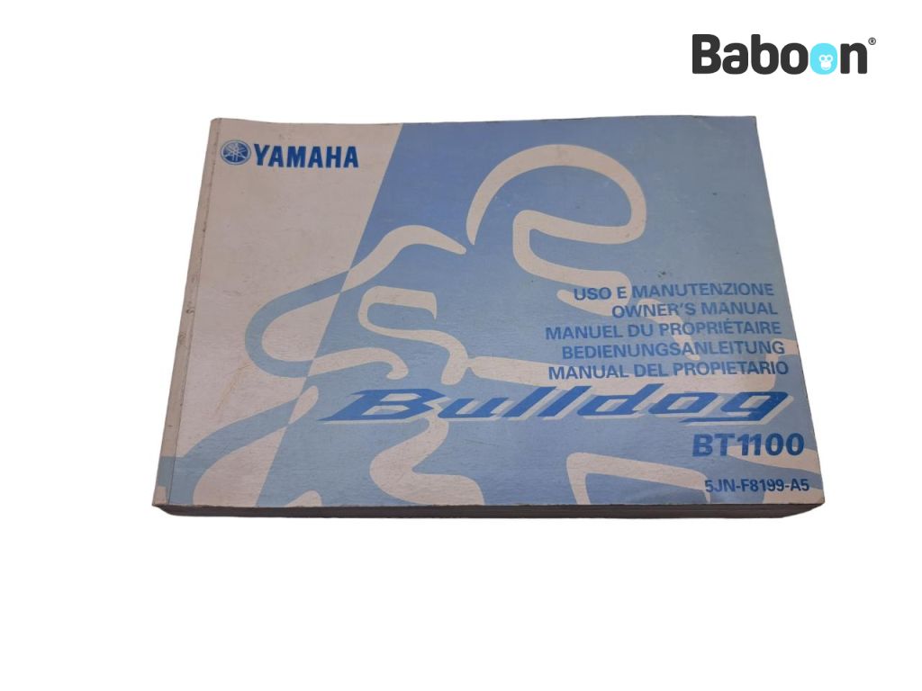 Yamaha BT 1100 Bulldog 2001-2007 (BT1100 5JN) Libretto istruzioni English, French, German, Italian, Spanish (5JN-F8199-A5)