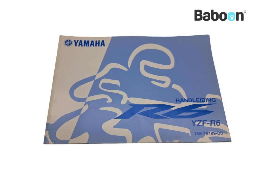 Yamaha YZF R6 2008-2013 (YZF-R6 13S 1JS) Libretto istruzioni Dutch (13S-F8199-D0)