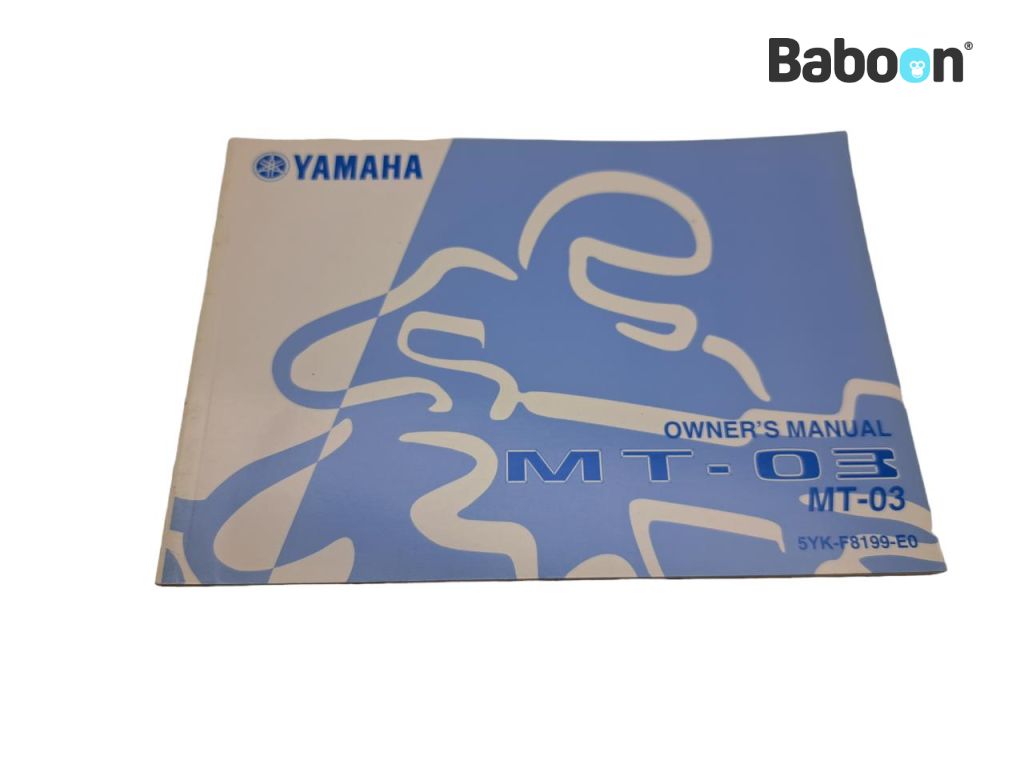 Yamaha MT 03 2006-2013 (MT03 MT-03) Instruktionsbok English (5YK-F8199-E0)