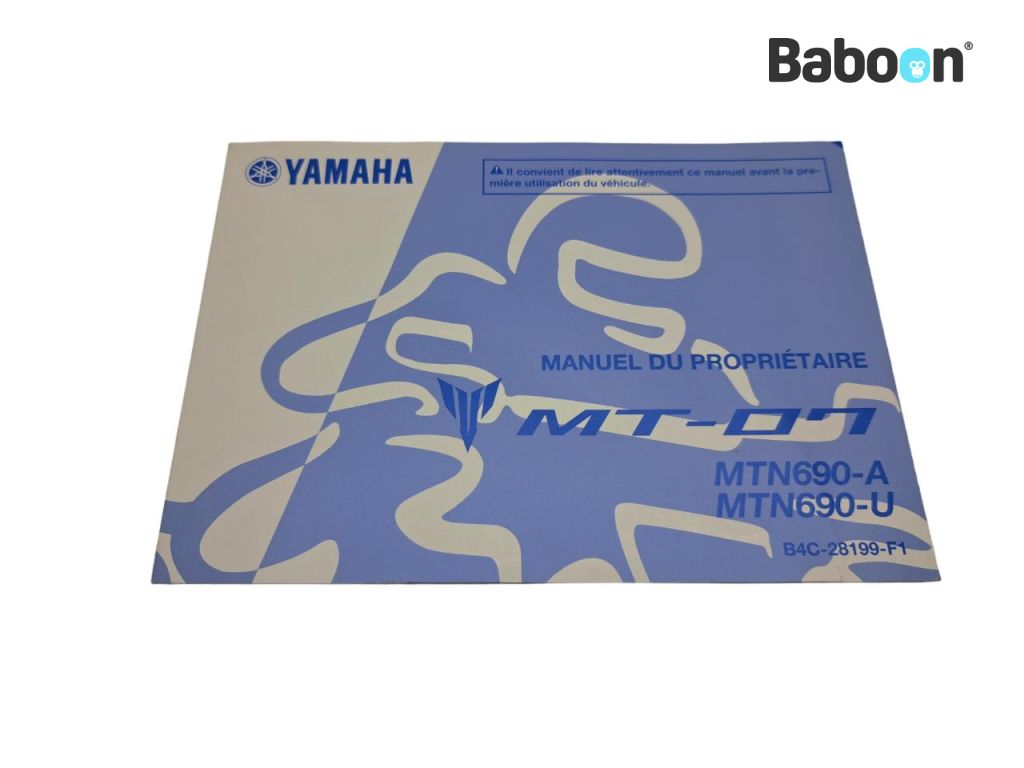 Yamaha MT 07 2018-2020 (MT07 MT-07 FZ-07) Brukermanual French (B4C-28199-F1)