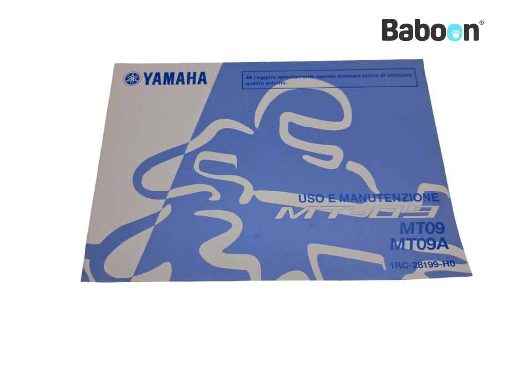 Yamaha MT 09 2014-2016 (MT-09) Omistajan käsikirja Italian (1RC-28199-H0)