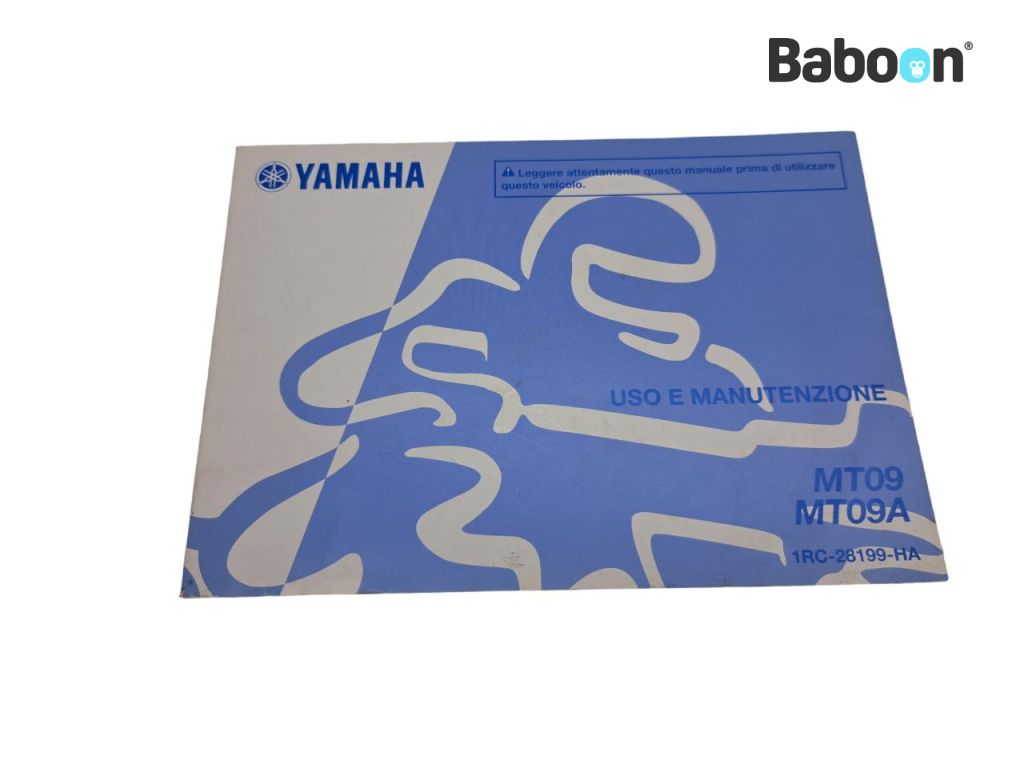 Yamaha MT 09 2014-2016 (MT-09) Instruktionsbok Italian (1RC-28199-HA)