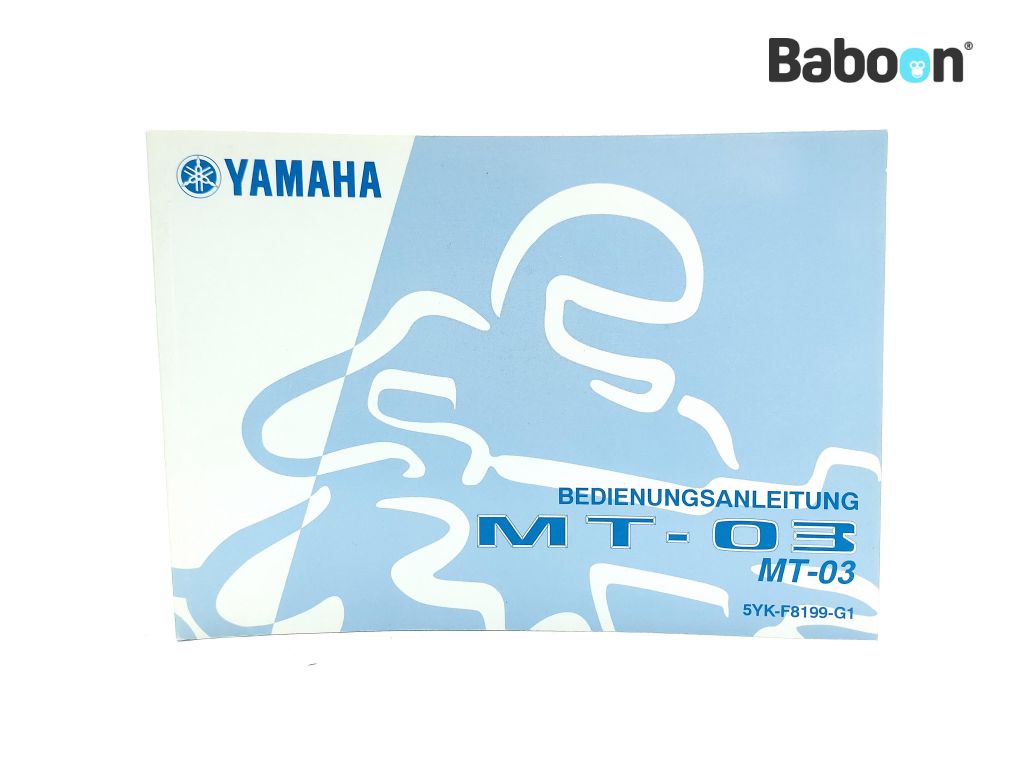 Yamaha MT 03 2006-2013 (MT03 MT-03) Instructie Boek German (5YK-F8199-G1)