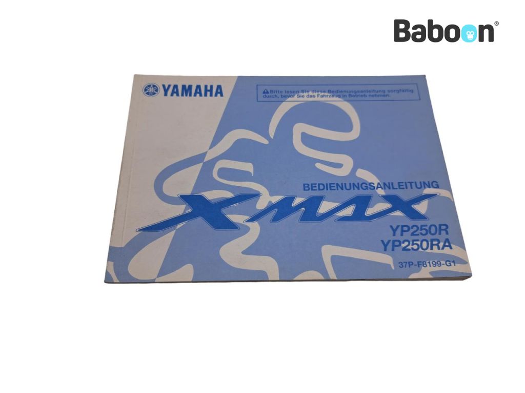 Yamaha YP 250 R X-MAX 2010-2013 (YP250R 37P-1YS) Libretto istruzioni German (37P-F8199-G1)