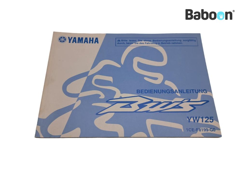 Yamaha YW 125 2010-2015 (1CX) Omistajan käsikirja German (1CE-F8199-G0)