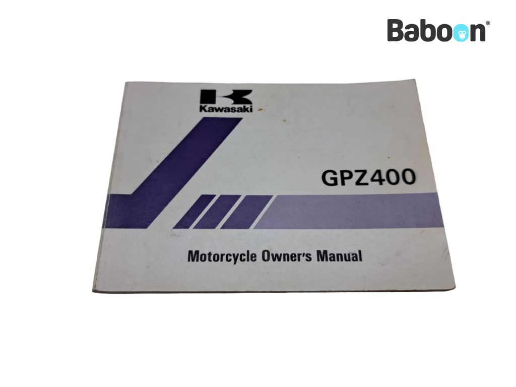 Kawasaki GPZ 400 (GPZ400) Owners Manual English (99922-1605-02)