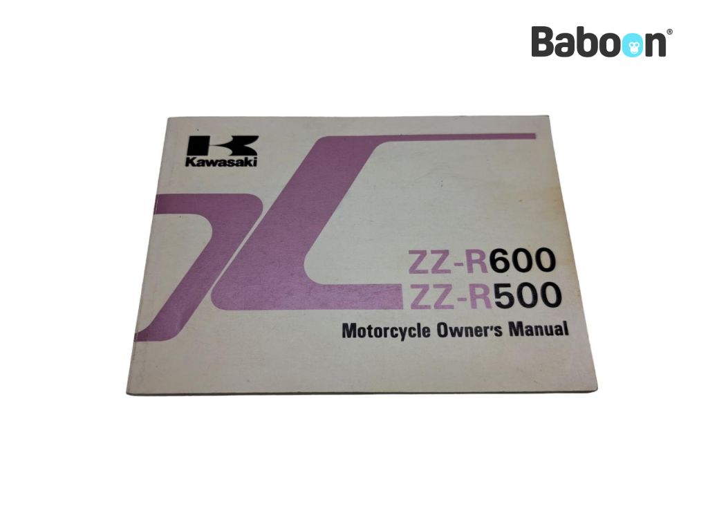 Kawasaki ZZR 600 1990-1992 (ZZ-R600 ZX-6E ZX600D) Libretto istruzioni English (99922-1573-03)