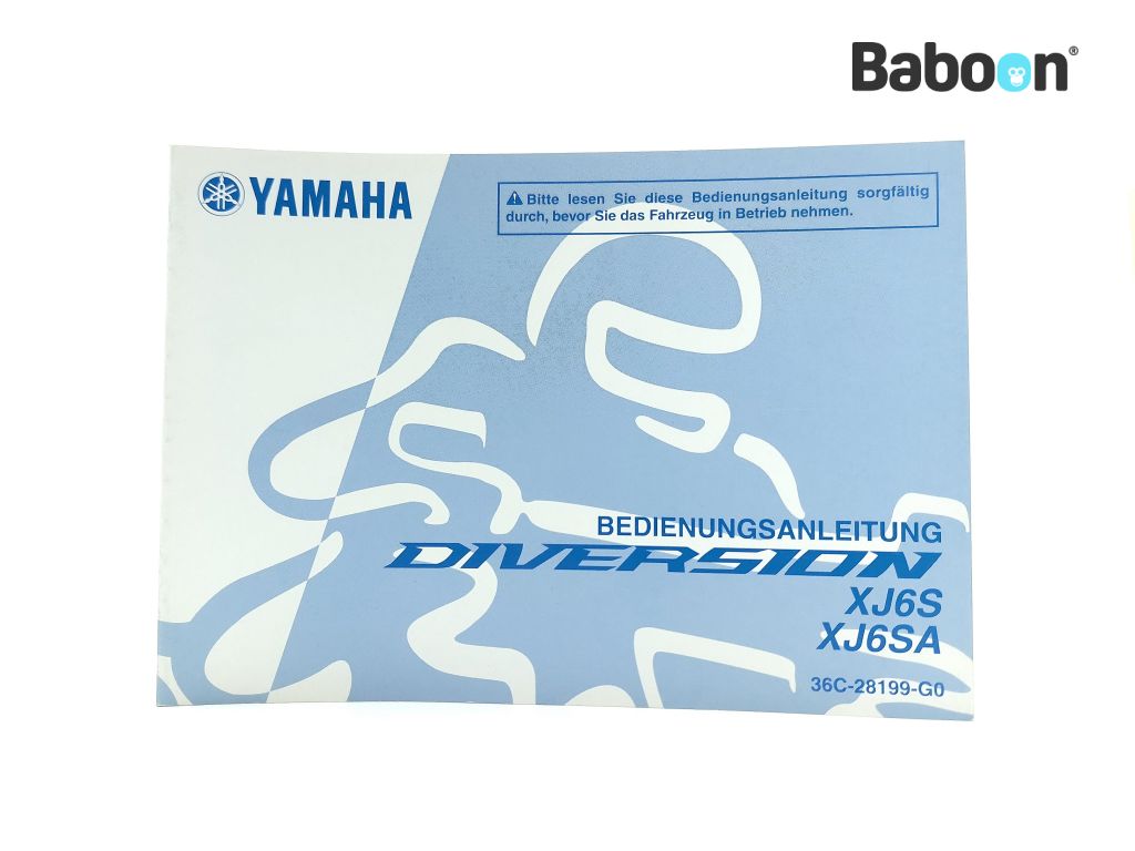 Yamaha XJ 6 2009-2012 (XJ6 Diversion) Livret d'instructions German (36C-28199-G0)