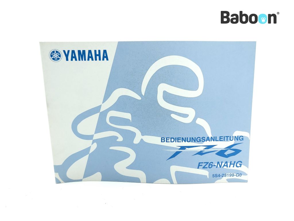 Yamaha FZ 6 2007-2009 (FZ6 FAZER) Libretto istruzioni German (5S4-28199-G0)