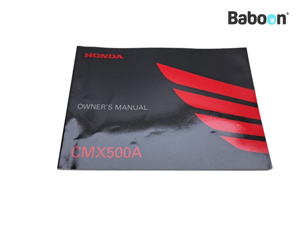 Honda CMX 500 Rebel 2017-2019 (CMX500 PC56) Livret d'instructions English (32MKGA00)