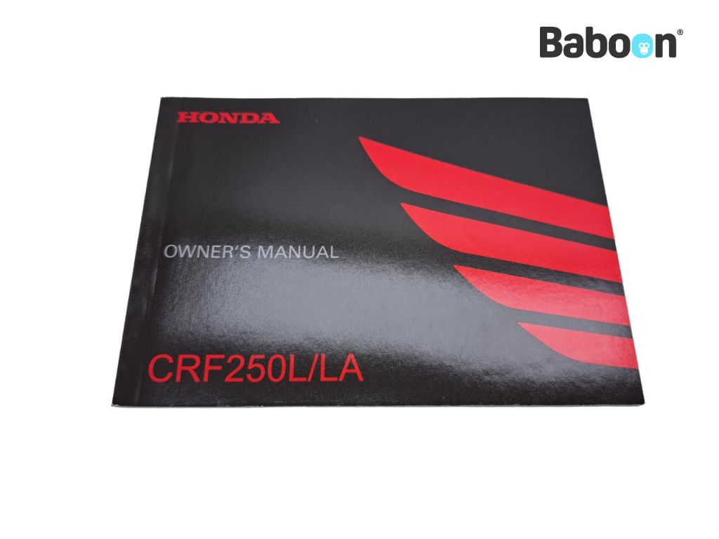 Honda CRF 250 L 2017- (CRF250 MD44) Owners Manual English (32KZZB22)