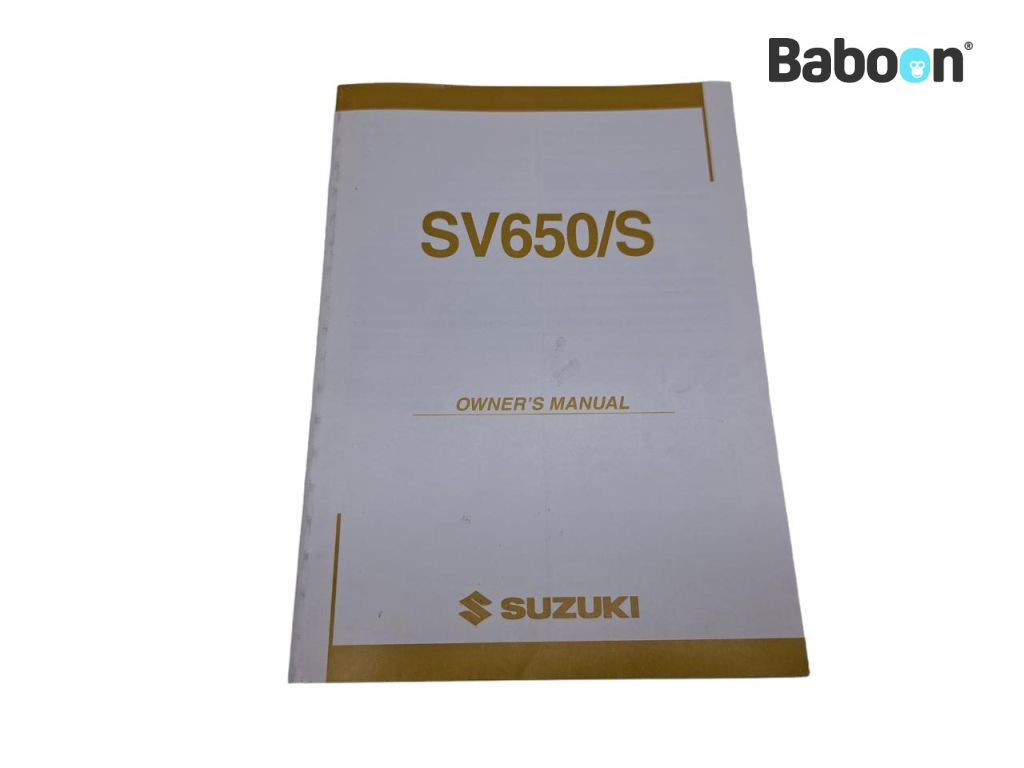 Suzuki SV 650 2004 (SV650N SV650S SV650 K4) Manual de instruções English (99011-17G51-01A)