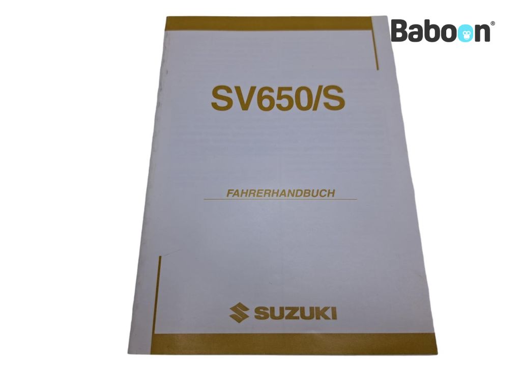 Suzuki SV 650 2004 (SV650N SV650S SV650 K4) Manuales de intrucciones German (99011-17G51-01K)