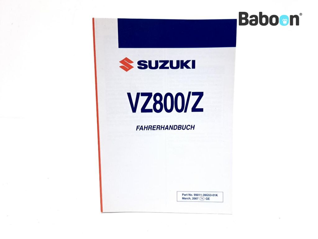 Suzuki VZ 800 2005-2010 Boulevard M50 Intruder M800 Owners Manual German (99011-39G53-01K)