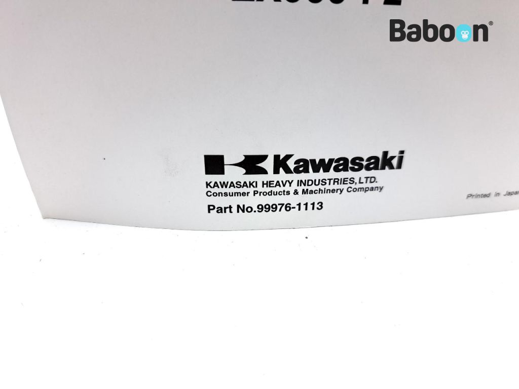 Kawasaki ZX 9 R 2002-2003 (NINJA ZX-9R ZX900F) Owners Manual