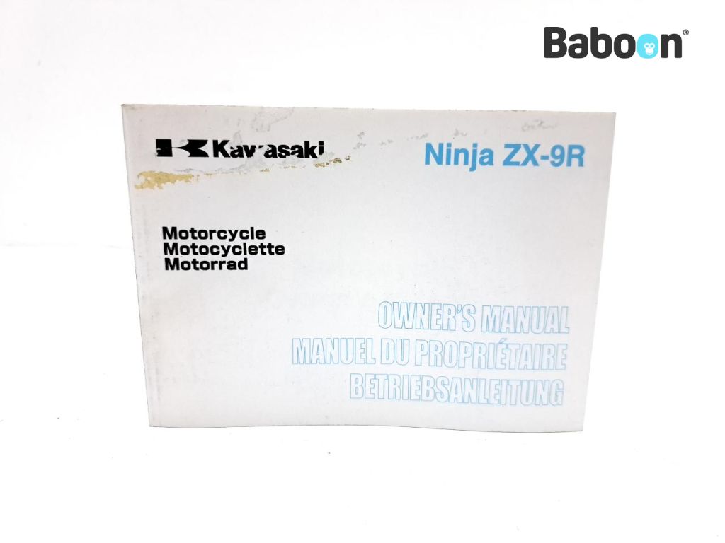Kawasaki ZX 9 R 2002-2003 (NINJA ZX-9R ZX900F) Manual de instruções English, French, German (99976-1113)