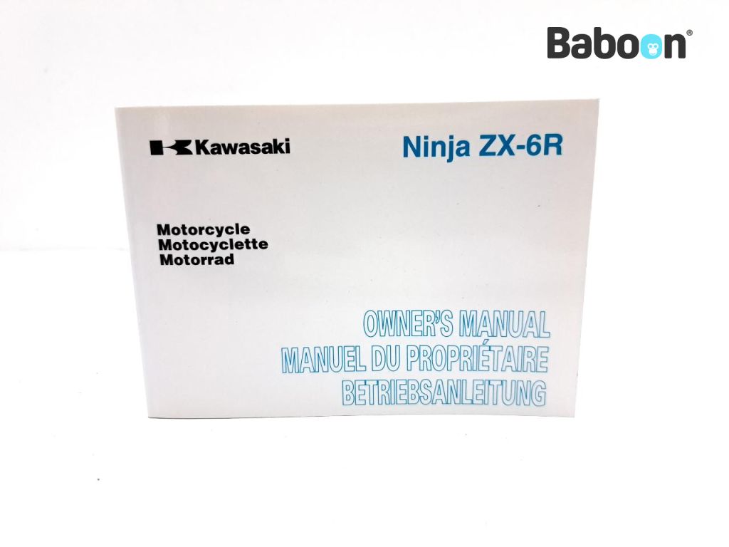 Kawasaki ZX 6 R 2009-2012 (NINJA ZX-6R ZX600R) Libretto istruzioni English, French, German (99976-1424)