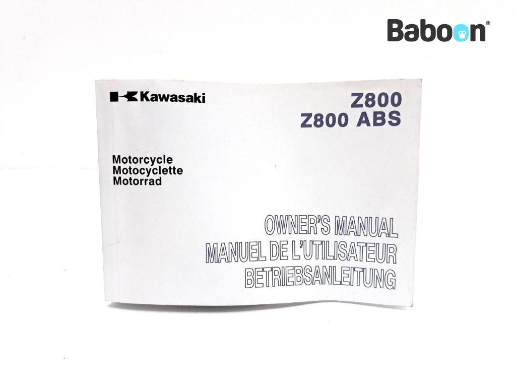 Kawasaki Z 800 2013-2016 (Z800 ZR800A-B) Prírucka uživatele English, French, German (99976-1827)
