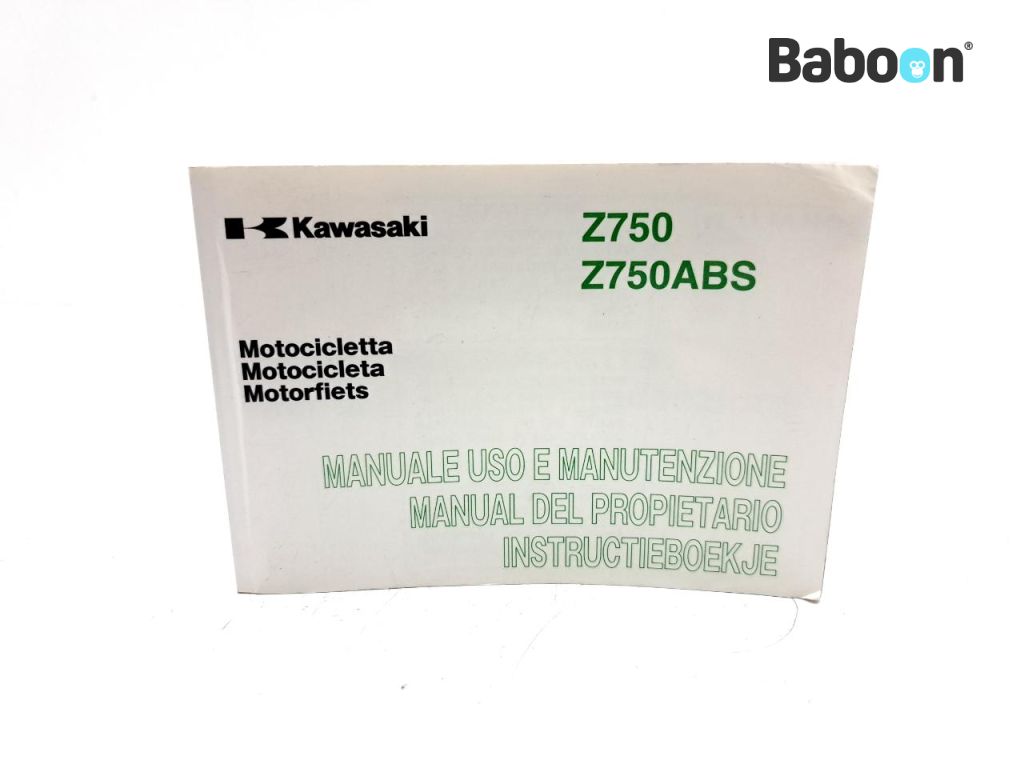 Kawasaki Z 750 2007-2012 (Z750 ZR750L-M) Manualul utilizatorului Italian, Spanish, Dutch (99976-1362)
