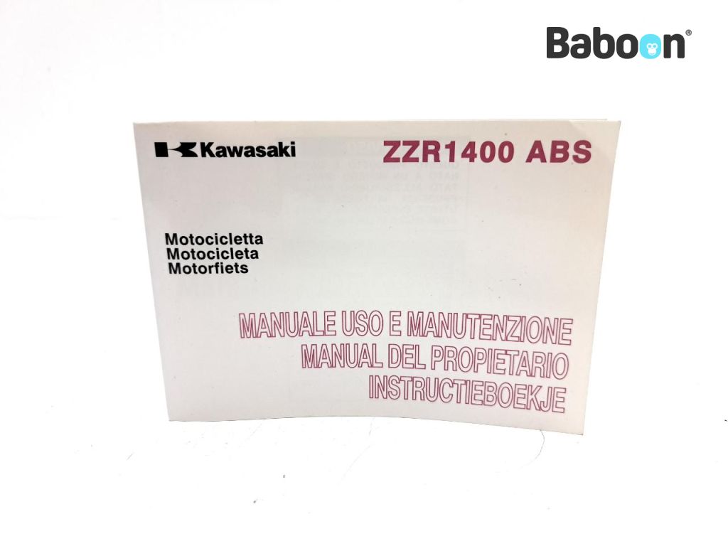 Kawasaki ZZR 1400 2010-2014 +ABS (ZX-14 ZZR1400 ZX1400) ???e???d?? ?at???? Italian, Spanish, Dutch (99976-1763)