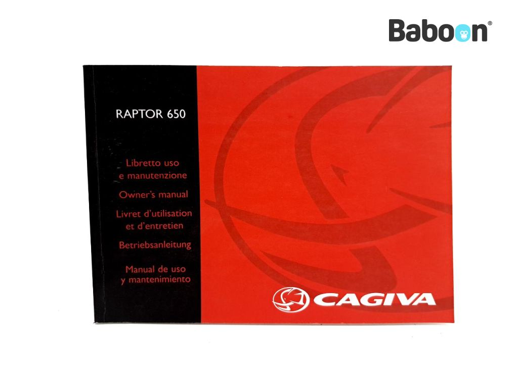 Cagiva Raptor 650 2001-2004 Carb M210 Livret d'instructions English, French, German, Spanish (800098002)