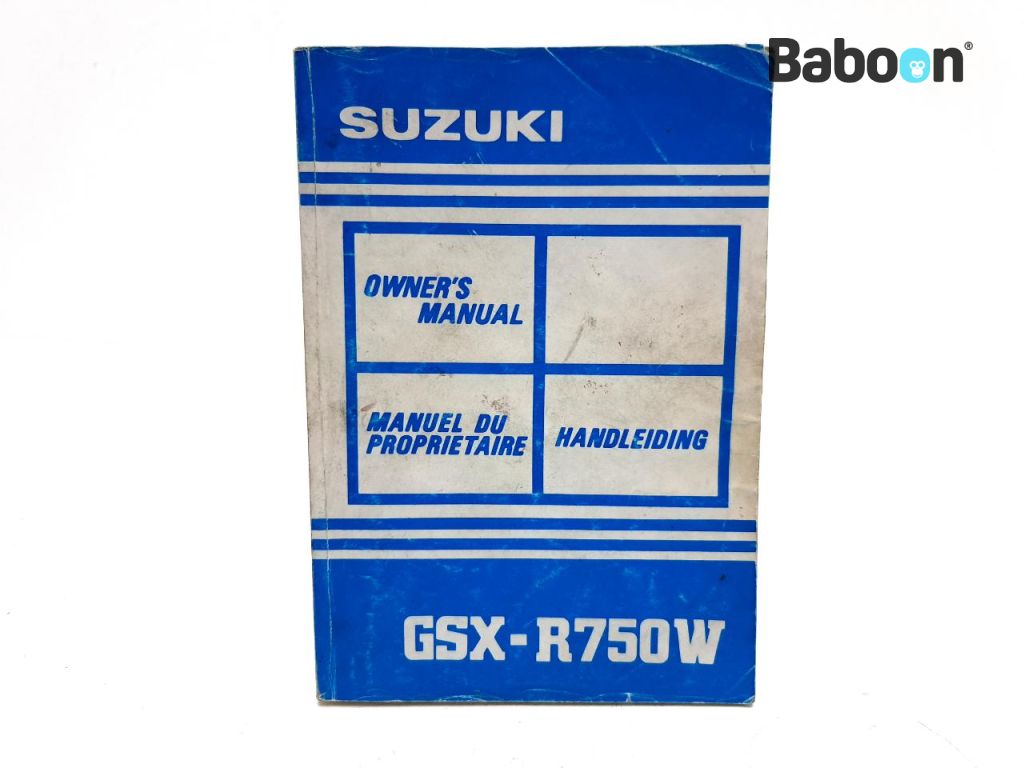 Suzuki GSX R 750 1992-1995 (GSXR750 GR7B) Használati utasítás English, French, Dutch (99011-07F50-O1L)
