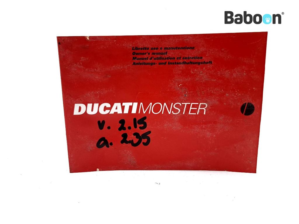 Ducati Monster 600 1994-2001 (M600) Instruktionsbok (91370371C)