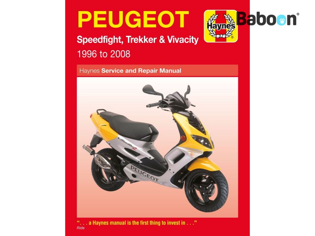 Haynes Műhely kézikönyv Peugeot 50 & 100cc Speedfight, Trekker & Vivacity 1996-2008