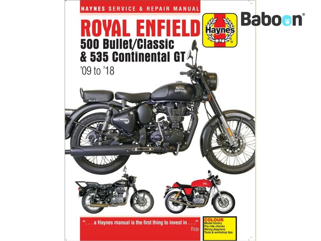 Haynes Manuale d'officina Royal Enfield 500 Bullet/Classic & 535 Continental GT 2009-2018