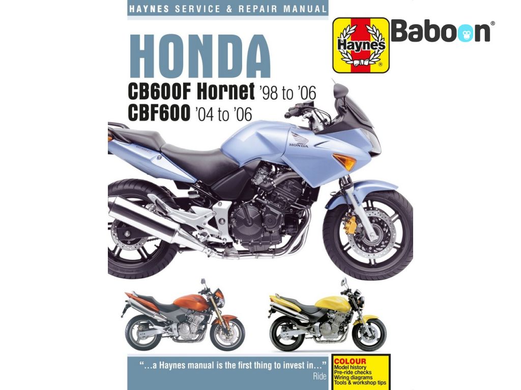 Haynes Verkstedhåndbok Honda CB600F Hornet & CBF600 1998-2006