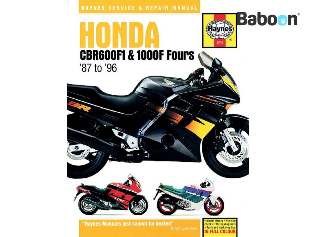 Haynes Dílenský manuál Honda CBR600F1 & CBR1000F 1987-1996