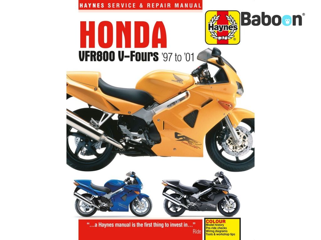 Haynes Manuale d'officina Honda VFR800 V-Fours 1997-2001