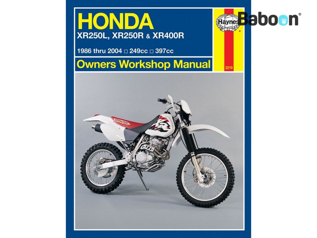 Haynes Manual de oficina Honda XR250L, XR250R & XR400R 1986-2004